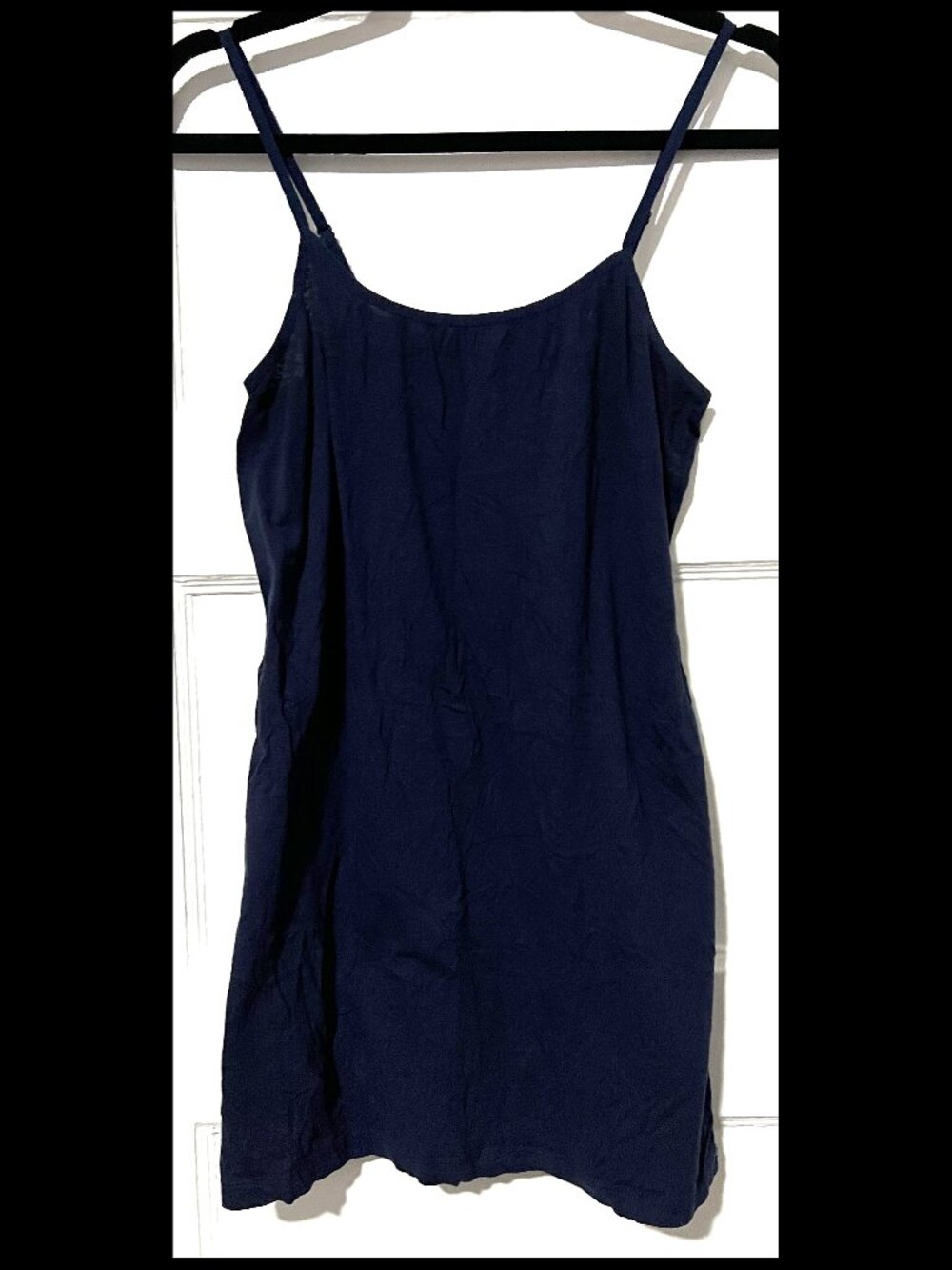 Active Basic Womens Navy Blue Stretch Basic Tunic Tank Top XL Sz 1XL EUC